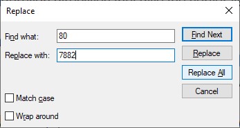 Xampp Apache server httpd file port