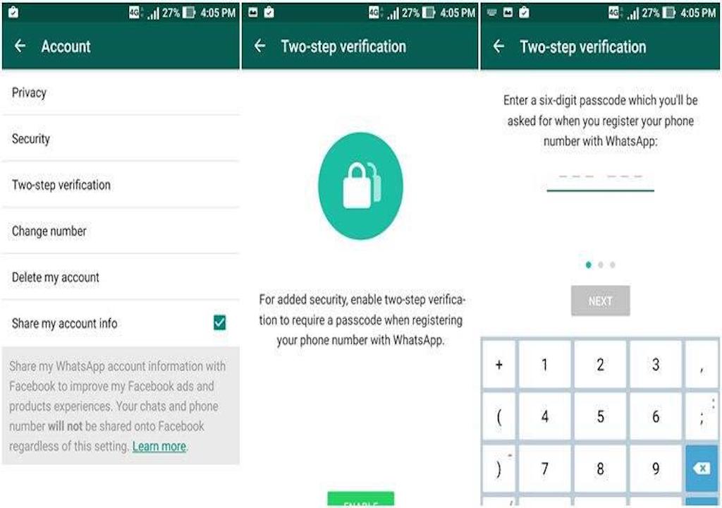 WhatsApp-Two-factor verification